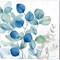 Eucalyptus Leaves Navy by Cynthia Coulter 14" x 14" Canvas Wall Art (Set of 2)